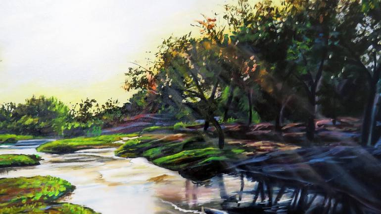 Original Realism Landscape Painting by Tiaan Jordaan