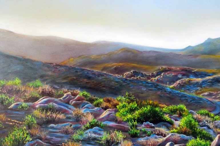 Original Impressionism Landscape Painting by Tiaan Jordaan