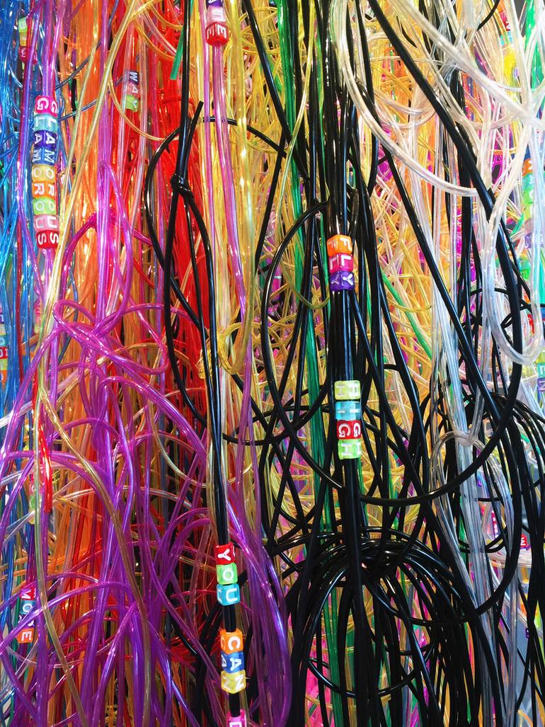 Original Art Deco Pop Culture/Celebrity Installation by Winnie Hua
