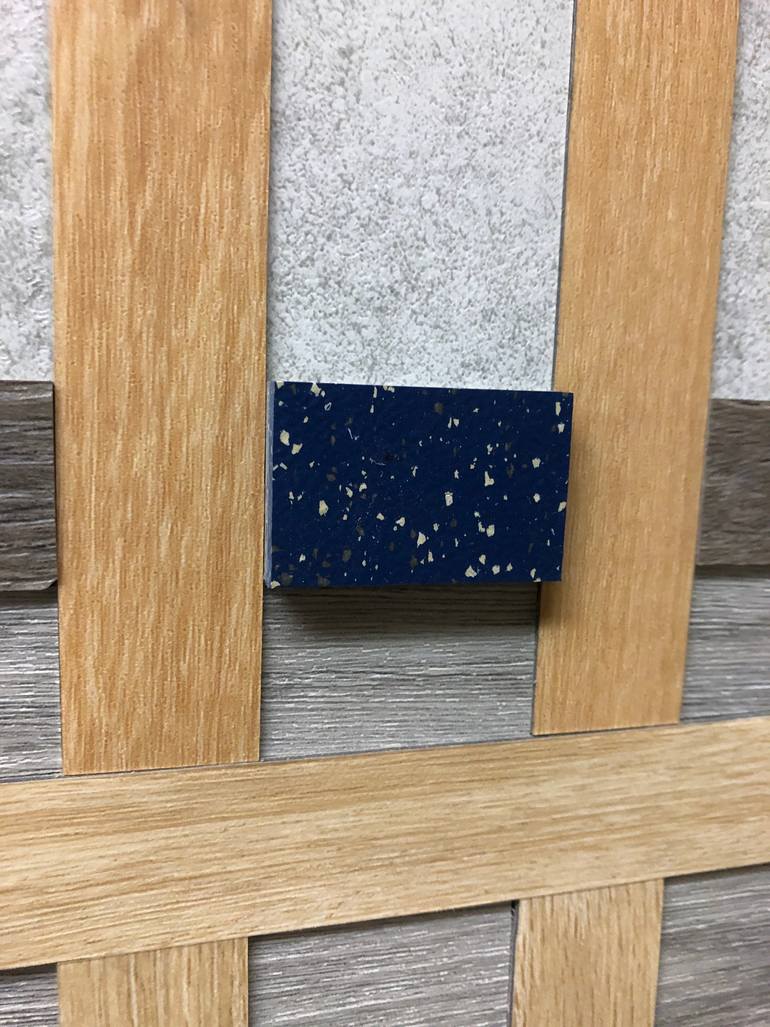 Original Abstract Architecture Mixed Media by Liliana Marquez