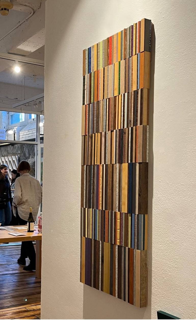 Original Bauhaus Abstract Mixed Media by Liliana Marquez