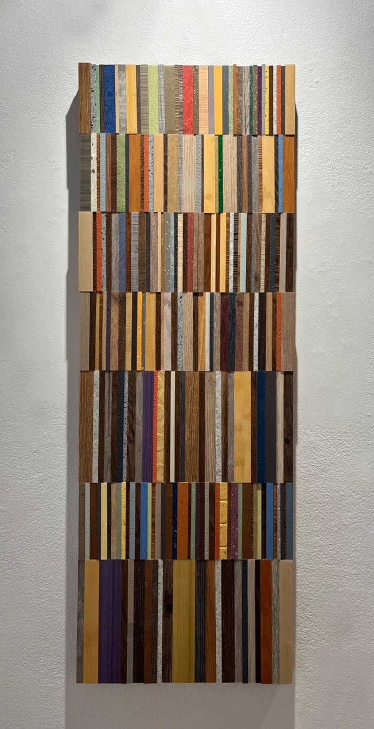 Original Bauhaus Abstract Mixed Media by Liliana Marquez