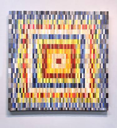 Original Bauhaus Abstract Mixed Media by Liliana Marquez