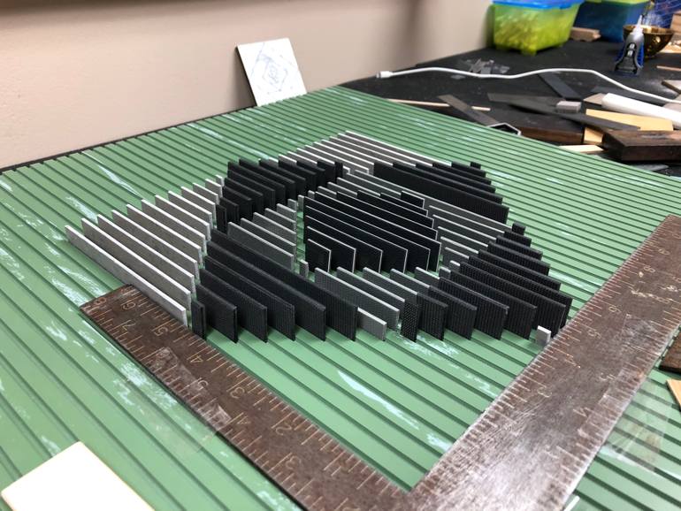 Original Abstract Architecture Sculpture by Liliana Marquez