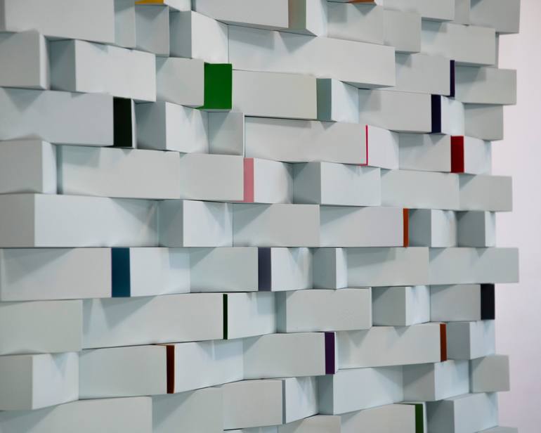 Original Geometric Abstract Sculpture by Dmytro Shavala