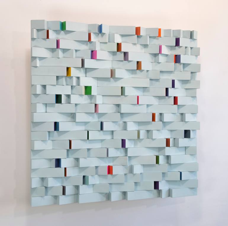 Original Geometric Abstract Sculpture by Dmytro Shavala
