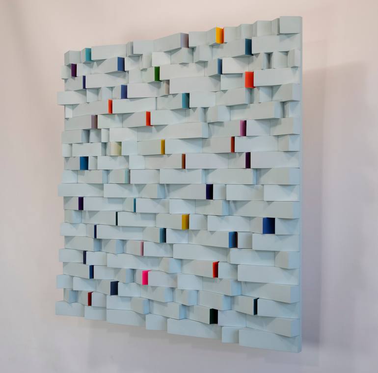 Original Geometric Abstract Sculpture by Dmytro Shavala