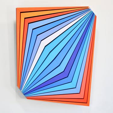 Original Geometric Abstract Sculpture by Dmytro Shavala