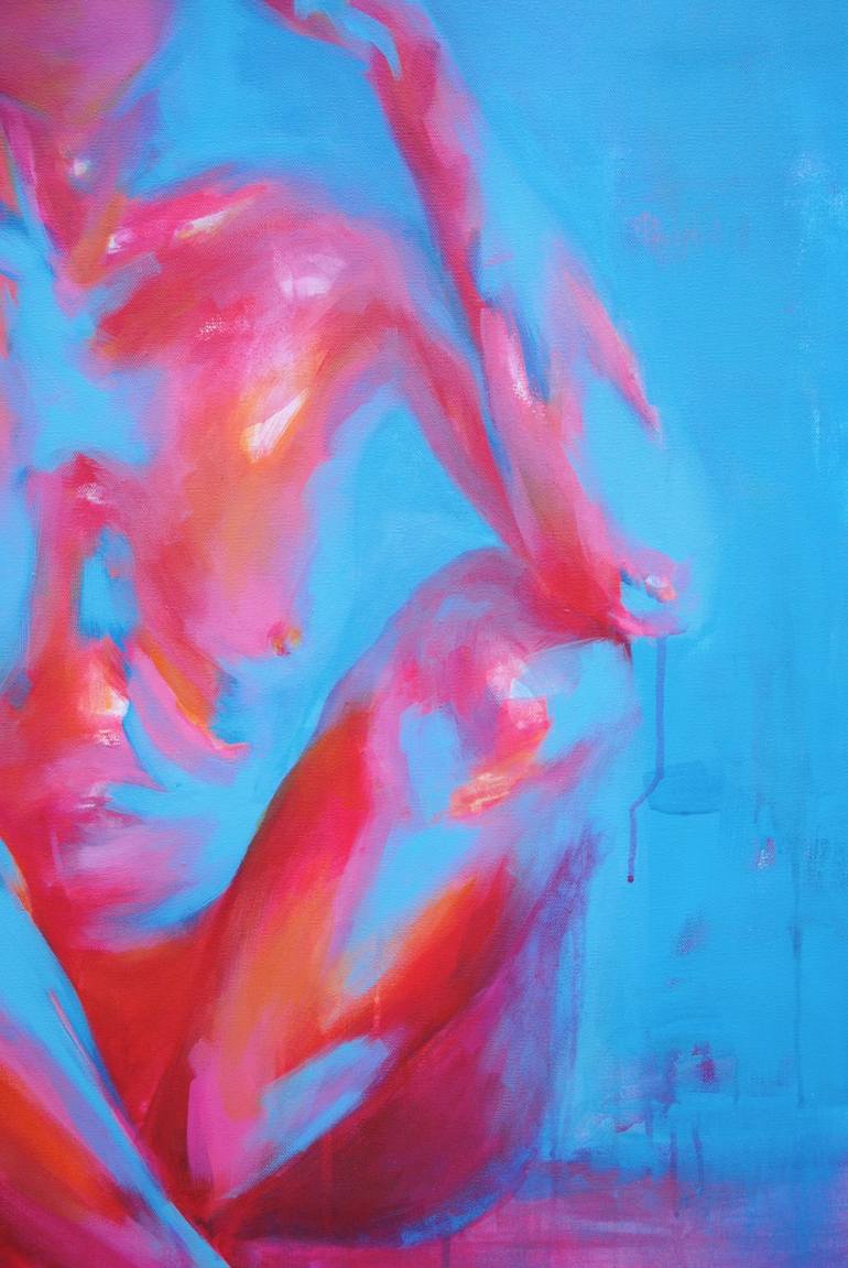 Original Abstract Nude Painting by Samantha Rueter