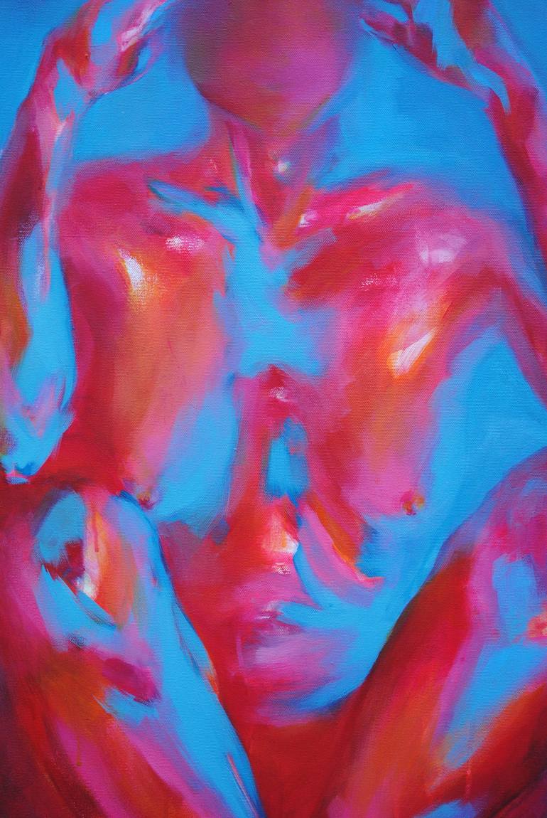 Original Abstract Nude Painting by Samantha Rueter