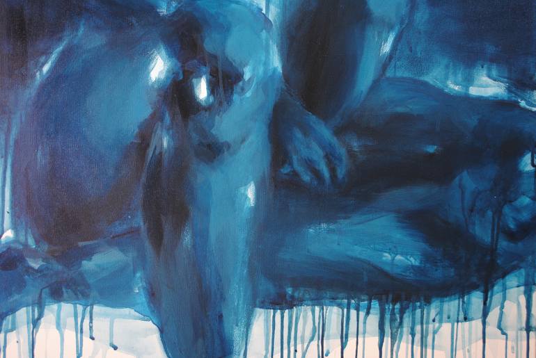 Original Abstract Expressionism Nude Painting by Samantha Rueter