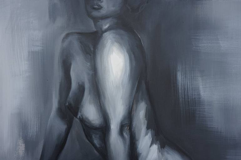 Original Figurative Nude Painting by Samantha Rueter