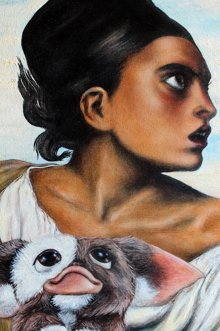 Original Surrealism Women Painting by JC Amorrortu