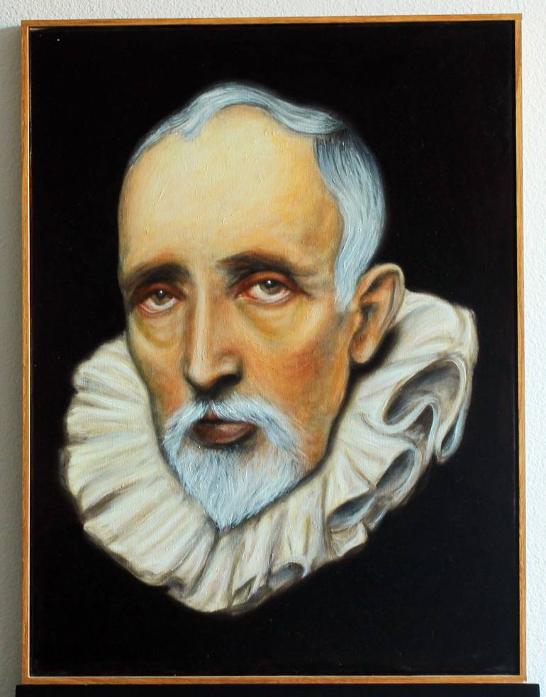 Original Portrait Painting by JC Amorrortu