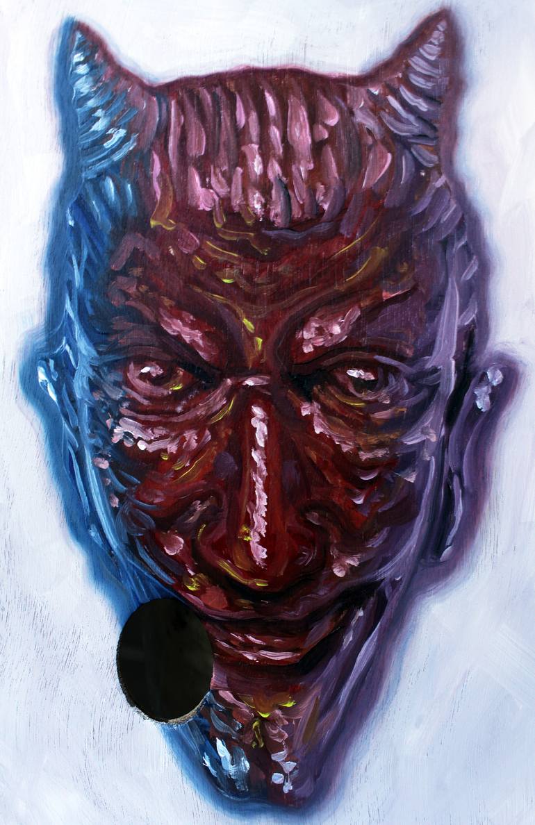 Original Conceptual Portrait Painting by JC Amorrortu