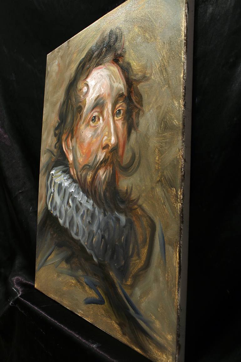 Original Portrait Painting by JC Amorrortu