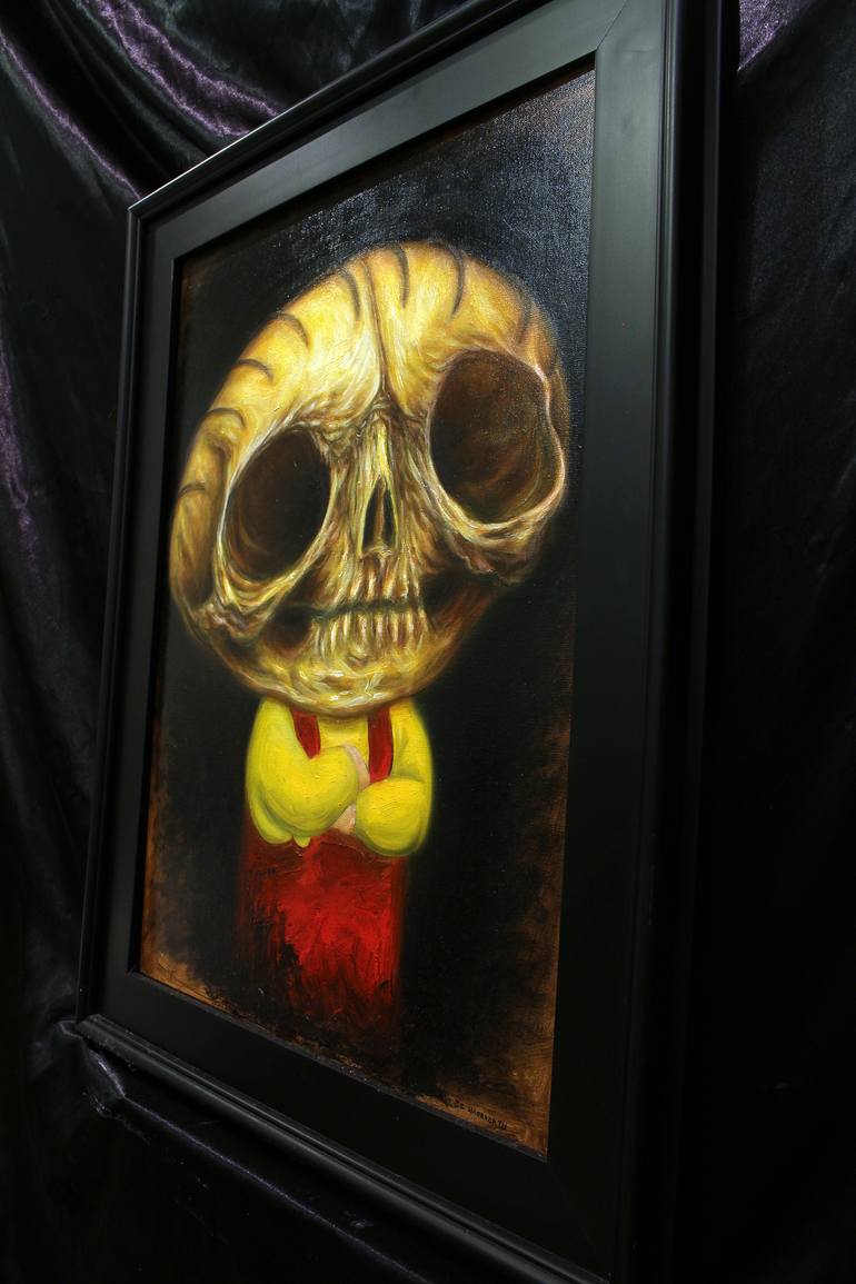 Original Conceptual Pop Culture/Celebrity Painting by Jc Amorrortu