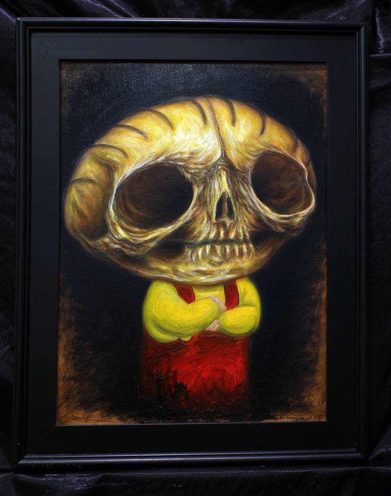 Original Conceptual Pop Culture/Celebrity Painting by Jc Amorrortu
