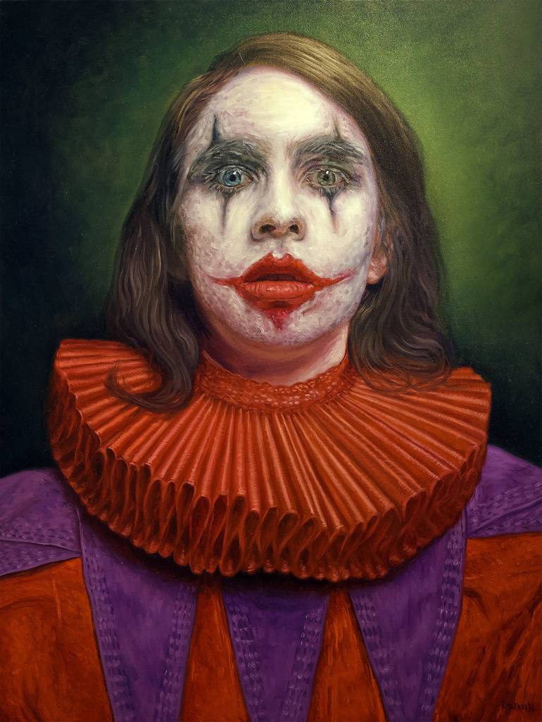 Heyoka (Sacred Clown) Painting by JC Amorrortu | Saatchi Art