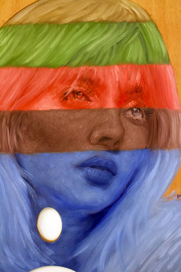 Original Conceptual Pop Culture/Celebrity Painting by Jc Amorrortu