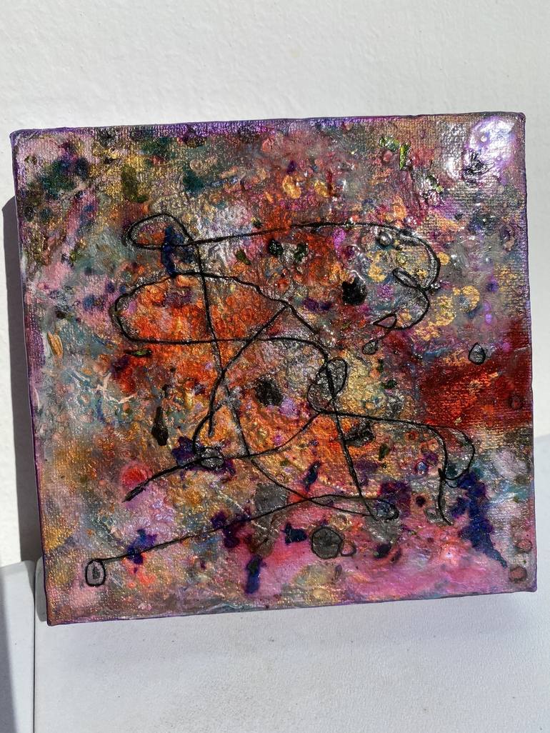 Original Abstract Expressionism Abstract Painting by Fay Lawrence-Grant