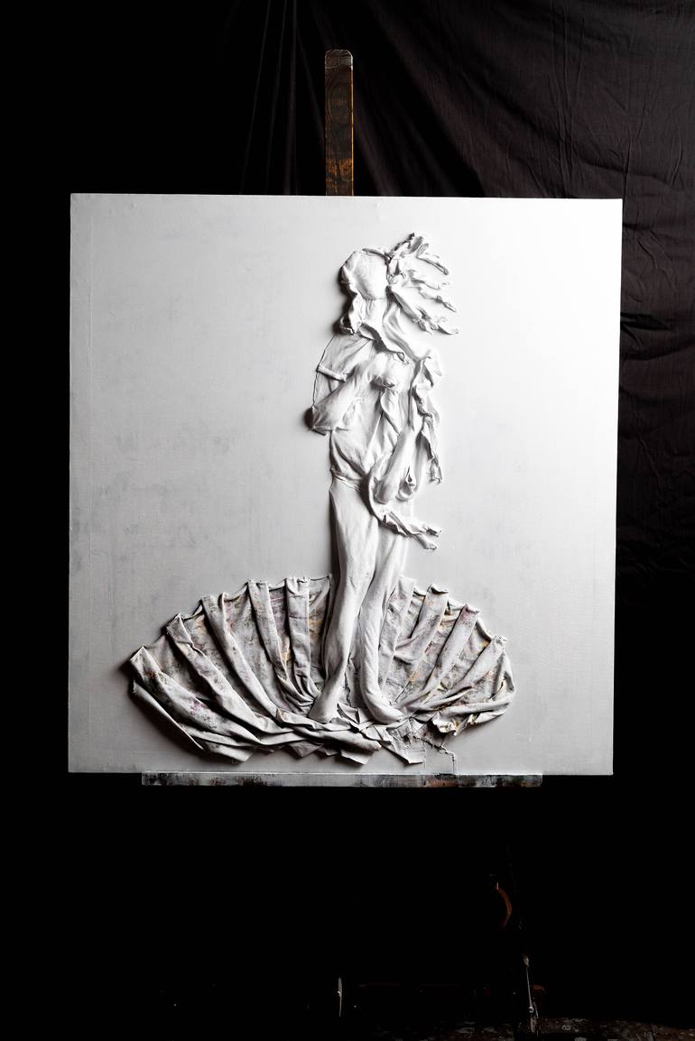 Original Classicism Women Mixed Media by Fanni Kopacsi