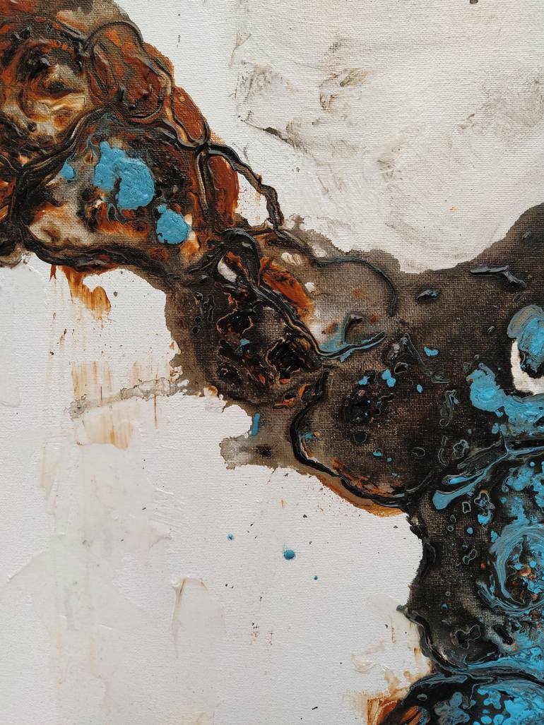 Original Abstract Expressionism Abstract Painting by Fanni Kopacsi