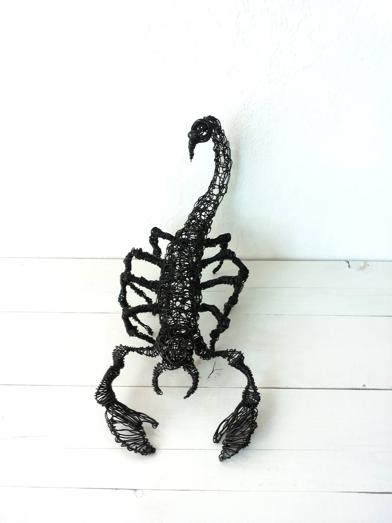 Wire sculpture, Metal sculpture, rustic decor, minimalist style, Wire art  Sculpture by kamelia sofronova