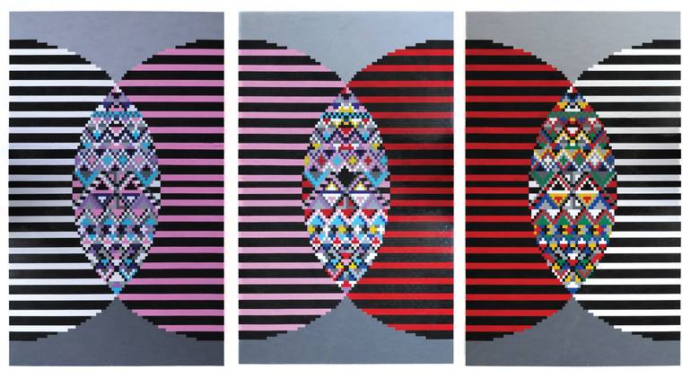 Original Geometric Installation by Faatimah Mohamed-Luke