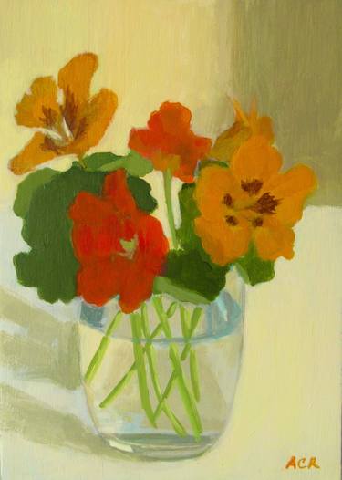 Original Impressionism Floral Paintings by Anne Carrozza Remick