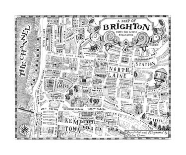 A Map Of Brighton Drawing By Helen Cann Saatchi Art