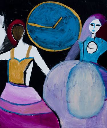 Print of Figurative Time Paintings by Natasa Krstic