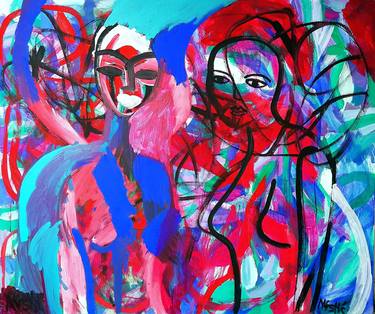 Original Expressionism Love Paintings by Natasa Krstic