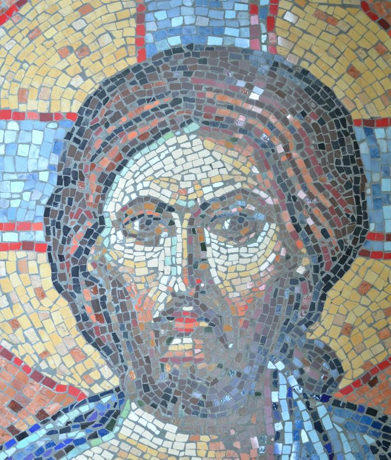 christ mosaic - Print