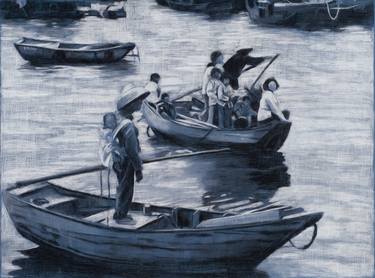 Print of Boat Drawings by Viviane Silvera