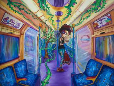 Print of Train Paintings by Olha Pankiv