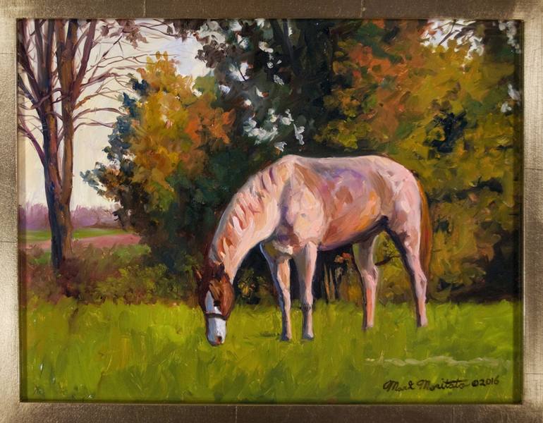 Original Realism Horse Painting by Mark Maritato