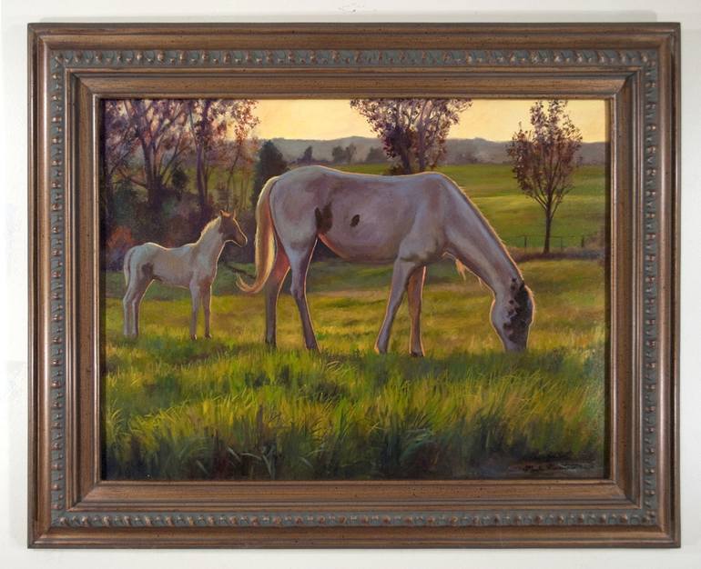 Original Realism Horse Painting by Mark Maritato