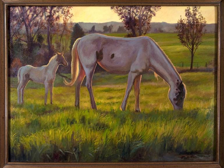 Original Realism Horse Painting by Mark Maritato