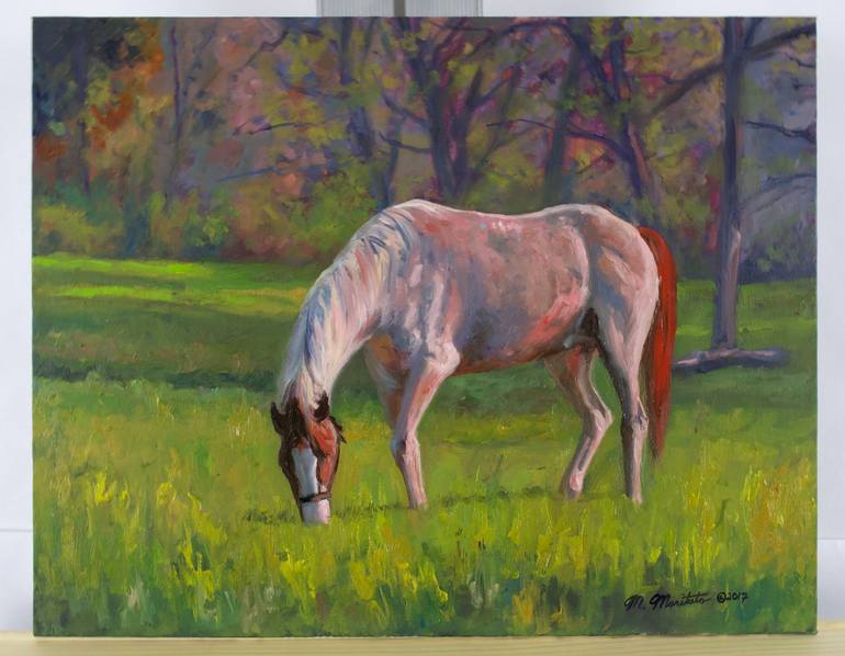 Original Realism Horse Painting by Mark Maritato