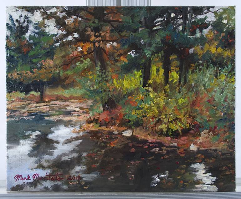 Original Impressionism Landscape Painting by Mark Maritato