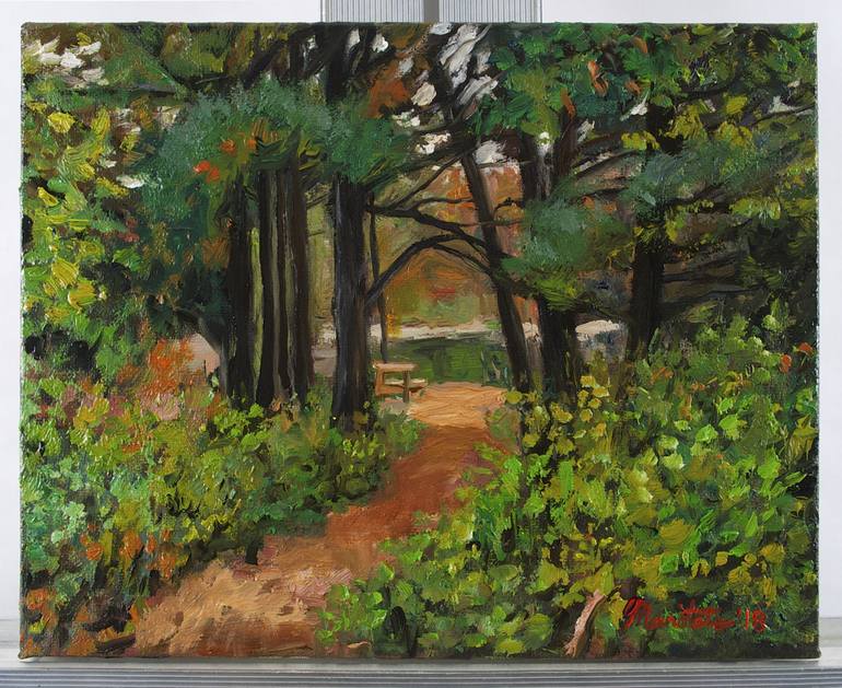 Original Impressionism Landscape Painting by Mark Maritato