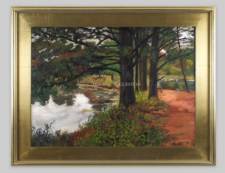 Original Impressionism Landscape Painting by Mark Maritato