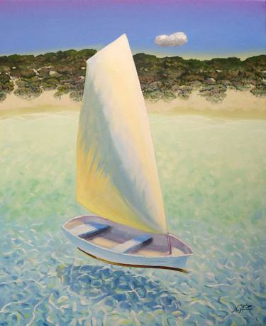 Original Impressionism Sailboat Paintings by Narek Hambardzumyan