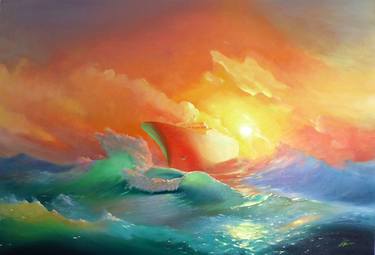 Original Impressionism Seascape Paintings by Narek Hambardzumyan