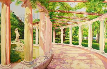 Original Impressionism Garden Paintings by Narek Hambardzumyan