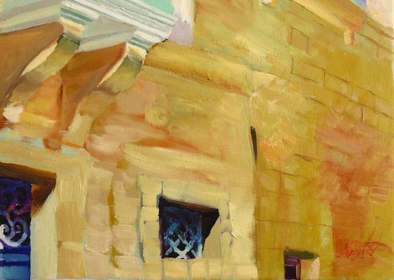 Original Impressionism Architecture Painting by Narek Hambardzumyan