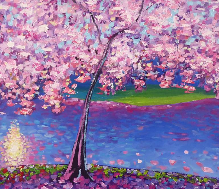 Original Impressionism Landscape Painting by Narek Hambardzumyan