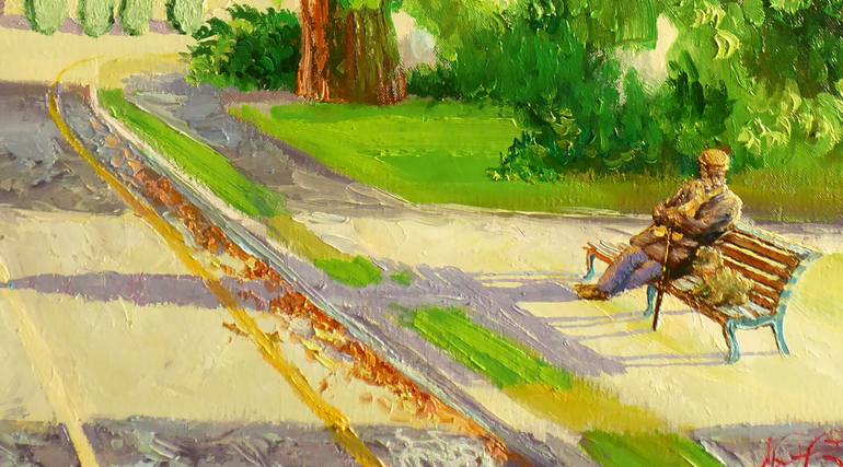 Original Impressionism Landscape Painting by Narek Hambardzumyan