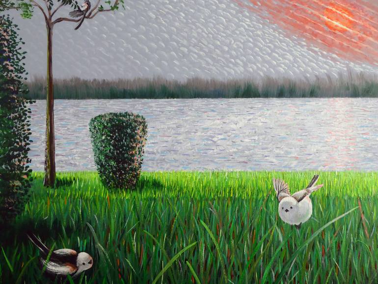 Original Impressionism Landscape Painting by Narek Hambardzumyan